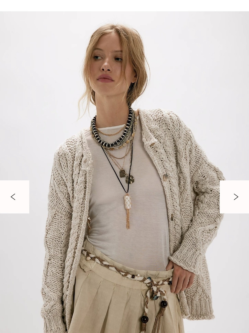 Free People Opal Knit Cardi Xs $168 - Picture 4 of 6